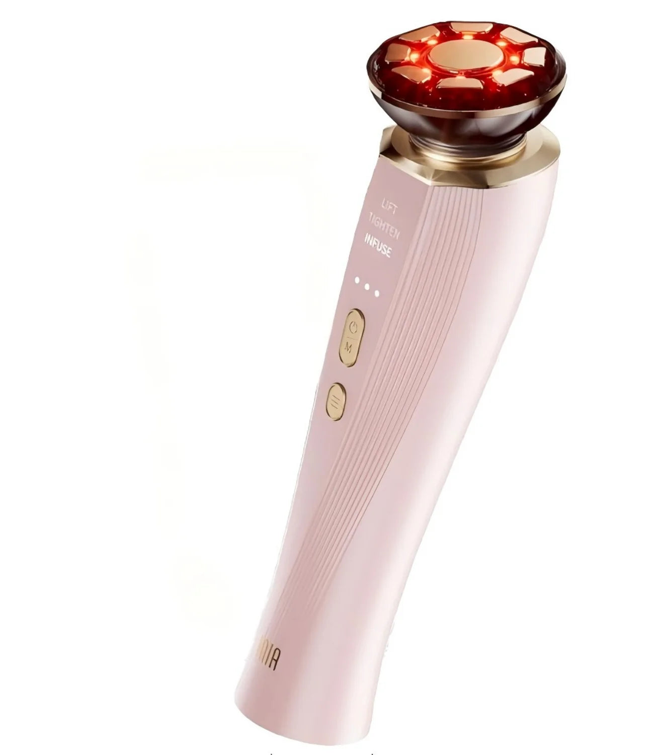 3-in-1 Red Light Therapy Facial Massager for Face & Neck, Skin Firming & Tightening Beauty Device, Face Lifting Sculpting Tool for Puffiness Care, Portable Rechargeable Skincare Massager for Women