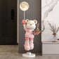 2024 New Violent Bear RGB Floor Light Living Room Bedroom Sofa TV Cabinet Decoration with Bluetooth Sound System Floor Light