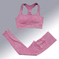 Yoga Suit High Waist Leggings Running Training Tights Sports Outfits Long Sleeve Crop Top Bra Seamless Fitenss Set Fitness Wear