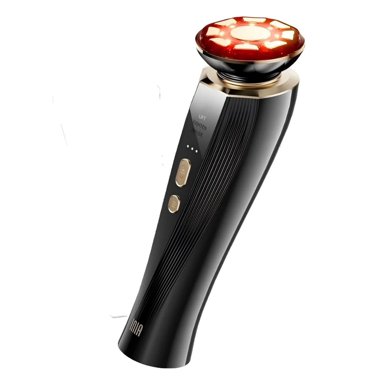 3-in-1 Red Light Therapy Facial Massager for Face & Neck, Skin Firming & Tightening Beauty Device, Face Lifting Sculpting Tool for Puffiness Care, Portable Rechargeable Skincare Massager for Women