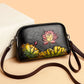 Large Capacity Three-Layer Women's Crossbody Shoulder Bag Fashionable Retro Handbag Mom Bag 2025 New Style PU Leather Bag