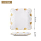 European Ceramic Phnom Penh Western-style Steak Plate Dining Room Characteristic Quadrilateral Tableware Household Dessert Plate