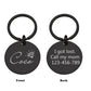 Customized pet nameplate with circular stainless steel text, digital engraved dog and cat collar ID tag, name, phone number,