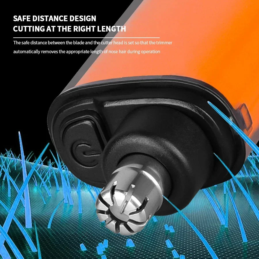 2 In 1 Electric Portable Ear And Nose Hair Trimmer Clipper 2024 Professional Painless Portable Eyebrow For Men