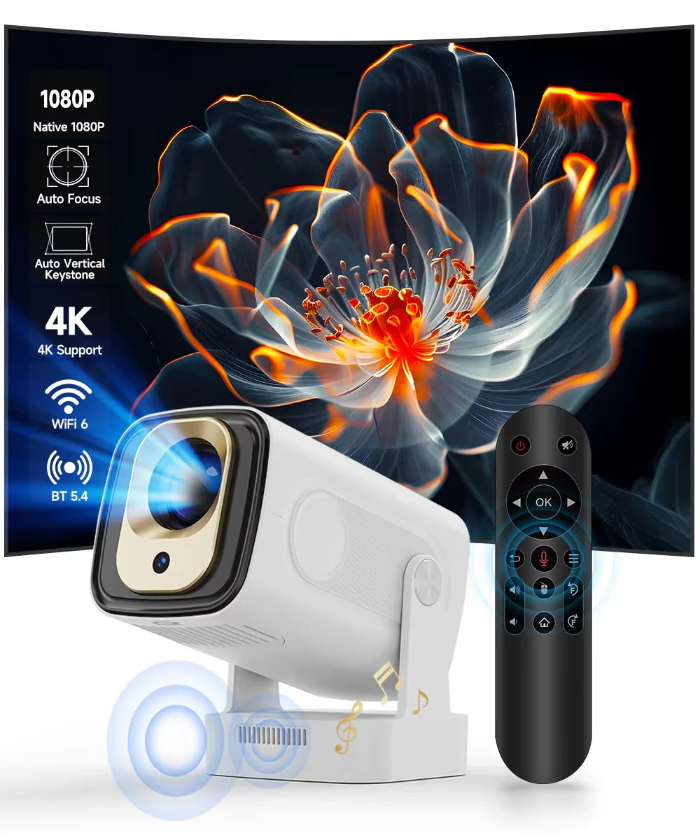 Magcubic HY310 1080P 330ANSI Android11 Mini Projector Auto Focus 4K Native 5W Speaker Air Mouse Voice Assistant Upgrated HY300