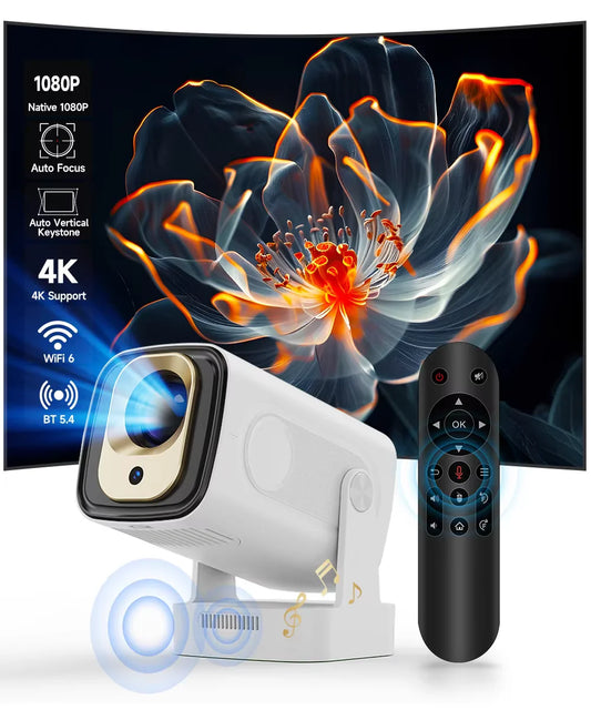 Magcubic HY310 1080P 330ANSI Android11 Mini Projector Auto Focus 4K Native 5W Speaker Air Mouse Voice Assistant Upgrated HY300