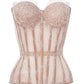 Women's Lace Patchwork Vest Sexy Bandage Strapless Backless Slash Neck Female Corset 2026 Summer Lady Beach Party Tops New