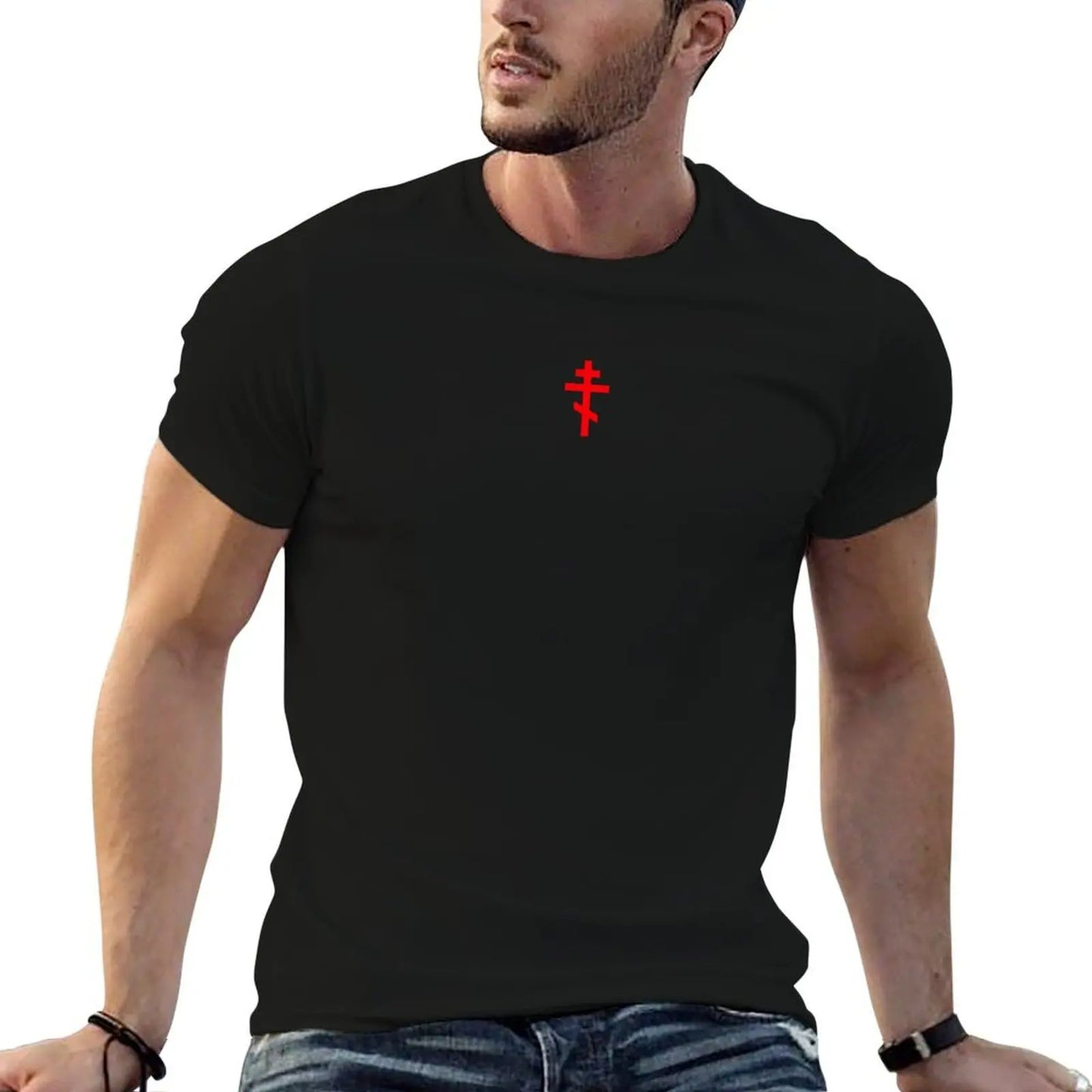 Orthodox Cross T-Shirt Work Duty Casual T-Shirt