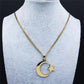 2026 Muslim Islam Moon Star Stainless Steel Chain Necklaces for Women Gold Color Necklace Jewelry Collares De Mujer N4811S05