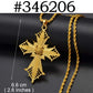 Anniyo Ethiopian Cross Pendant Necklaces for Women  Gold Color Habesha Eritrean African Ethnic Traditional Jewelry #346106