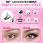 LASHVNNA Lash Clusters Kit With Waterproof Strong Hold DIY Lash Extension Kit Lash Bond And Seal And Eyelash Tweezers Makeup