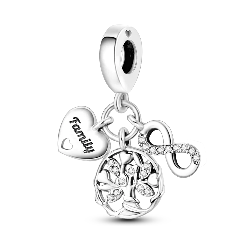 2026 Hot Sale Charms Bead 925 Sterling Sliver Pink Butterfly Luminous Firefly Dangle Fit Bangle Bracelet Necklace DIY Jewelry