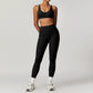 2 Pieces Sportswear Women Yoga Set Gym Clothes Sportswear Yoga Suits Fitness Set Tracksuits Sports Bra Gym High Waist Leggings