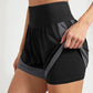 Women's sports shorts, sportswear, double-layer running shorts, 2-in-1 beach shorts, summer gym fitness training, jogging shorts
