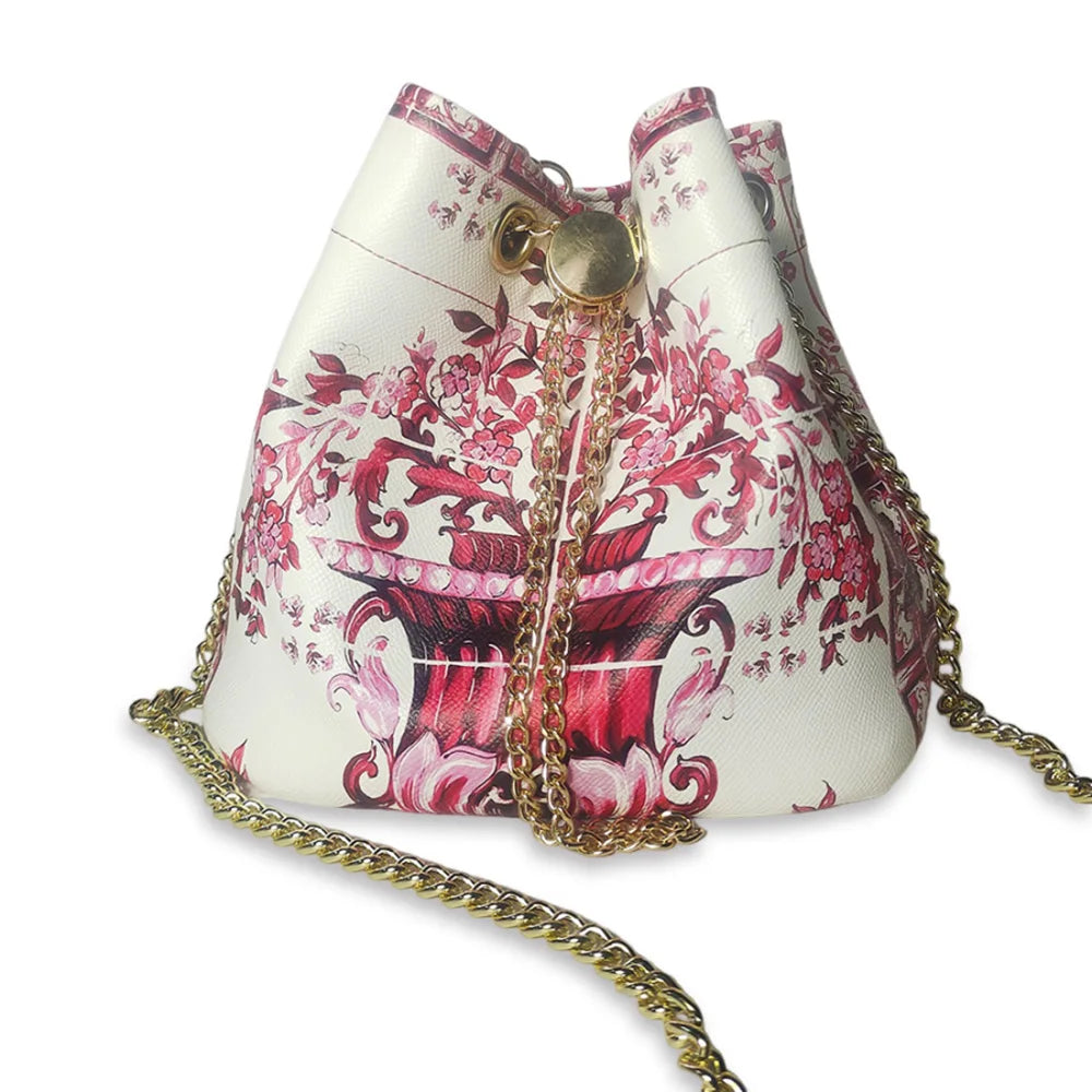 Bucket bag 2024 new casual large-capacity crossbody bag luxury chain shoulder bag women's bag