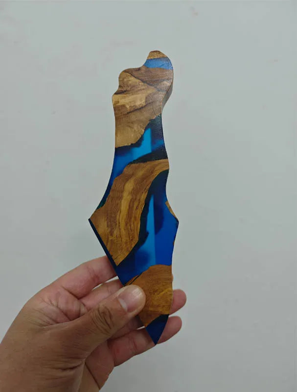 Wood Resin Mezuzah Case with Hebrew Shin Symbol Handcrafted Mezuzah Case for Door Decoration Mezuza Jewish Religious Celebration