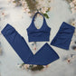 Scrunch Sports Suit Women's Yoga Set Gym Wear Sexy Sports Bras and Flared Leggings Sets Fitness Outfits Female Workout Clothes