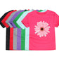 100% Cotton Toddler Girl T Shirt 2 to 3 4 5 6 7 8 9 10 11 12 13 14 Years Pink White Tshirt Flower Print Teenage Girls Tee Shirts