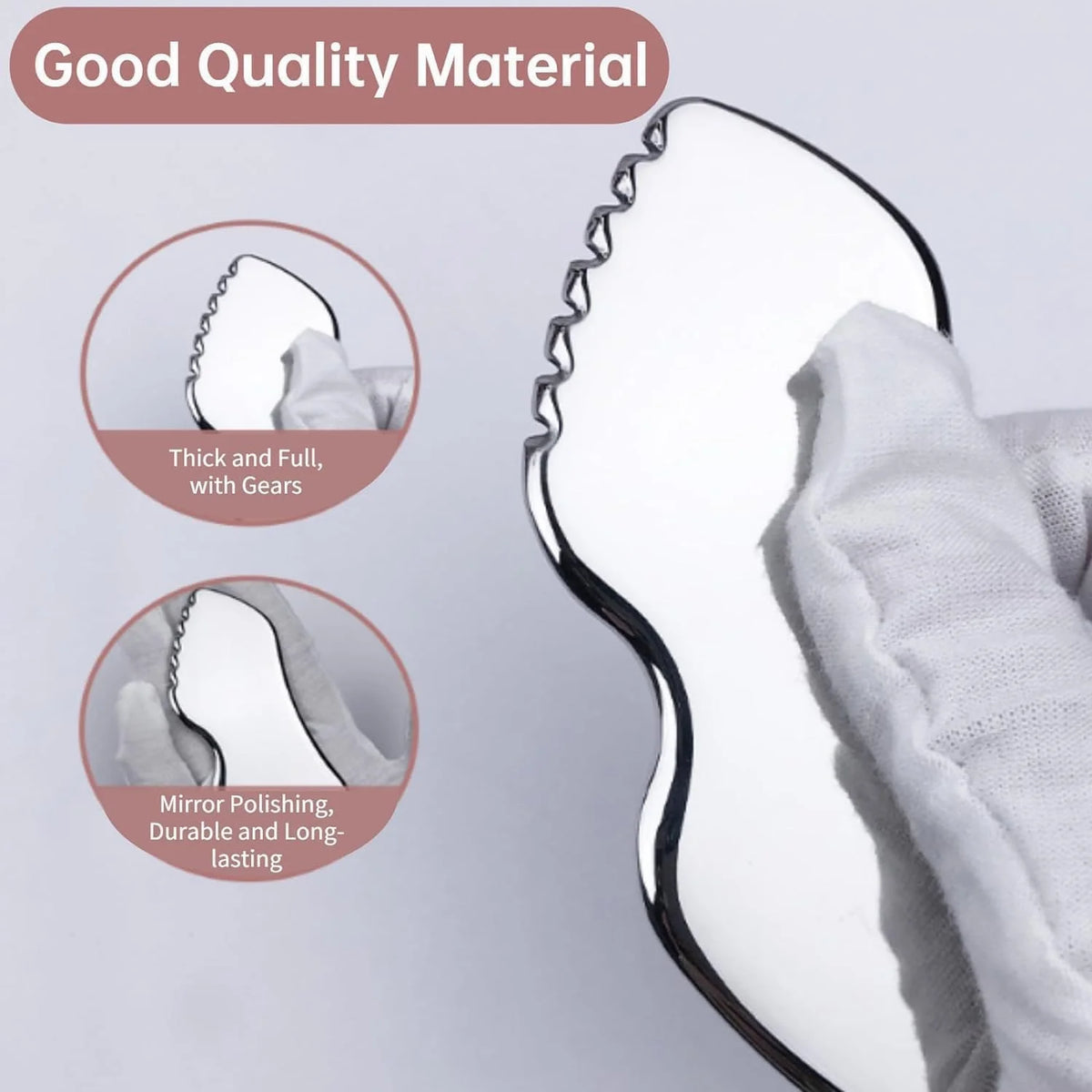 4 Pcs Stainless Steel Gua Sha Scraper Massager For Face Neck Body Guasha Massage Tool Face Massager