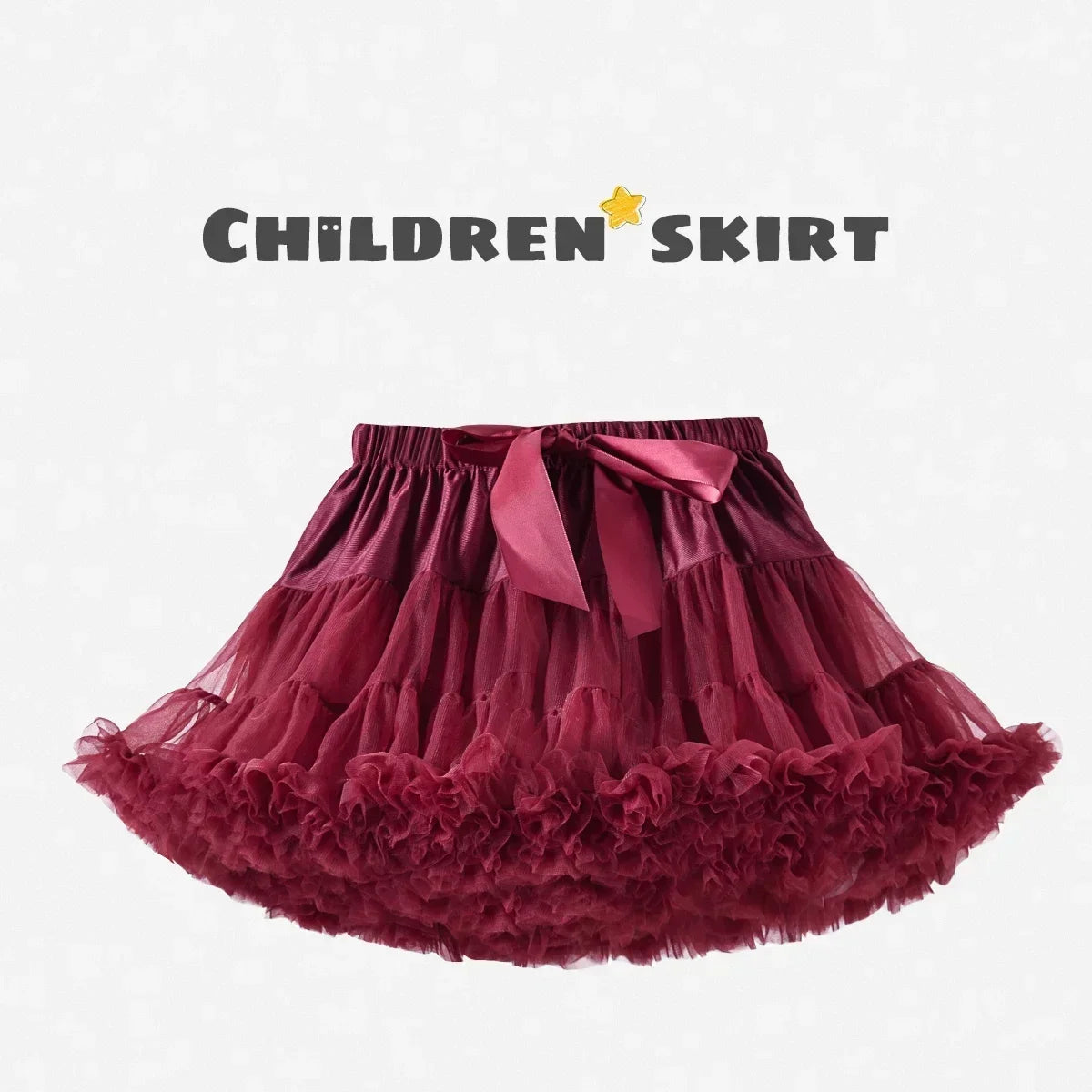 Children's Skirt Baby Girls Tutu Skirt Fluffy Children Ballet Kids Pettiskirt Baby Girl Skirts Princess Tulle Party Dance Skirts