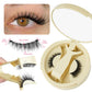 1 Pairs Magnetic Fake Eyelashes Kit Handmade Fluffy Faux Mink Lashes Curler 3D False Eyelashes Extension Makeup with Tweezers