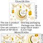Eid Mubarak Wall Stickers Moon Star Lantern Ramadan Kareem Wall Decals Muslim Islamic Window Sticker Decorations for Home 2026