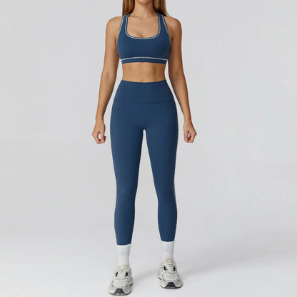Yoga Clothes Set 2/3PCS Sportswear Gym Outfits Women Sports Set High Waist Leggings Fitness Suit Running Bra Workout Tracksuit