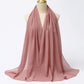 Muslim Chiffon Hijabs For Woman Long Solid Color Head Wrap For Women Shawls Scarves Ladies Muslim Veil Hijab