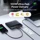 Baseus 100W Power Bank 20000mAh Type C PD Fast Charging Powerbank Portable External Battery Charger for Notebook with 100W Cable