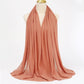 Muslim Chiffon Hijabs For Woman Long Solid Color Head Wrap For Women Shawls Scarves Ladies Muslim Veil Hijab