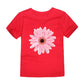 100% Cotton Toddler Girl T Shirt 2 to 3 4 5 6 7 8 9 10 11 12 13 14 Years Pink White Tshirt Flower Print Teenage Girls Tee Shirts