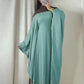 Ramadan Eid Soft Crepe Khimar Batwing Abaya Dubai Islam Muslim Modest African Dresses For Women Kaftan Kebaya Robe Femme Musulma