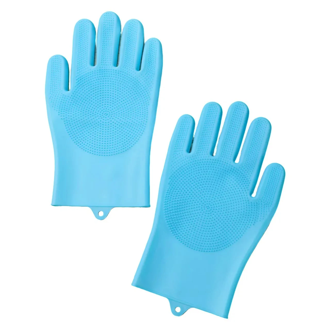Silicone Dishwashing Gloves for Kitchen Dishwashing Laundry Scrubbing Gloves Household Soft Bristles Cleaning Pet Bathing Gloves