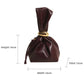 Personalized Soft Leather Clutch Bag Luxury Designer Women Pleated Mini Bucket Pouch Temperament Side Zipper Party Evening Bags