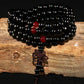 Natural Sandalwood Bracelet Men Buddhist Buddha Meditation Bead Bracelet For Women Prayer 108 Beads Rosary Hanging Decoration