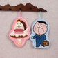 Thickened Absorbent Coral Fleece Hand Towel Cartoon Embroidery Design Kitchen Bathroom Decor Universal Use Soft Comfortable