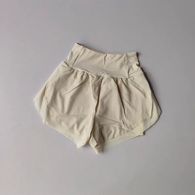 Women's Summer Running Sports Shorts Fitness Yoga Shorts Quick Drying Outdoor 2 in 1 Tennis Casual Training Shorts