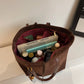 Suede Tote Bag Fashionable Women Shoulder Bag, Designer for Travel Large Capacity Shopping Pocket Office Briefcase New Sac Luxe