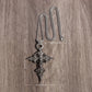 Vintage Gothic Skull Jesus Cross Pendant Necklace Catholic Jewelry for Men Punk Religious Amulet Necklace