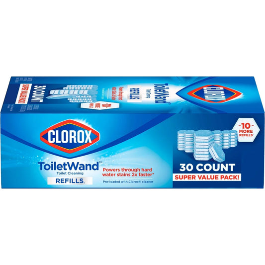 Clorox ToiletWand Refills Disposable Wand Heads - 30ct: Ammonia-Free, Multi-Surface Application
