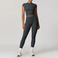 2 Pieces Sportswear Women Yoga Set Gym Clothes Sportswear Yoga Suits Fitness Set Tracksuits Sports Bra Gym High Waist Leggings