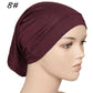 Muslim Underscarf Turban Hijab Ninja Inner Hat Women Chemo Cap Hair Loss Cover Bonnet Instant Bonnet Femme Musulman Headband