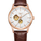 LONGLUX Automatic Watch Elegant Style Wholesale Mechanical Wristwatches Skeleton Rome Waterproof Mens Watch Men Gift