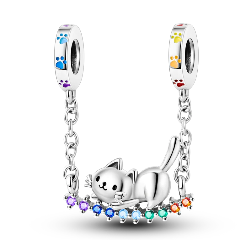 2026 Hot Sale Charms Bead 925 Sterling Sliver Pink Butterfly Luminous Firefly Dangle Fit Bangle Bracelet Necklace DIY Jewelry