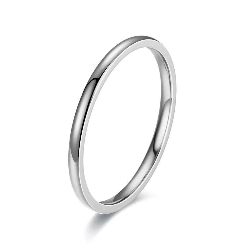 Fashion Charm Jewelry Ring for Men Women Stainless Steel Black Rings Wedding Engagement High Quality Matte Male Accessory