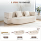Folding Sofa Bed, Convertible Futon Sleeper Bed, 2-in-1 Foldable Floor Mattress, Breathable High-Density Foam Lazy Couch, Twin Size Comfy Lounge Chair with 2 Pillows