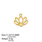EUEAVAN 5pcs Stainless Steel Charms for Jewelry Making Leaves Lotus Flower Star Pendant Mini Charm Necklace Bracelet DIY Gifts