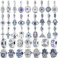 Hot Sales 925 Sterling Silver Charms Beads Devil's Eye Fatima's Hand Cross Beads Fit Original Bracelet Women DIY Jewelry Gifts