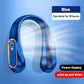 Neck Bladeless Fan Mini Ultra Long Life Portable Lazy Silent Fan USB Charging Student Sports Office Digital Display Power 5 Gear