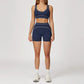 Yoga Suit Women Tracksuit Sports Bra High Waist Legging Shorts Outfit Gym Set Fitness Running Workout Clothes Push Up Sportswear